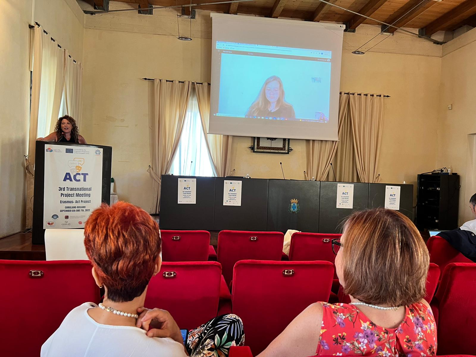 3RD TPM - ACT: ACT Communicate Transcend Project's 3rd Transnational Project Meeting realized in Corrigliano-Rossano / Italy 